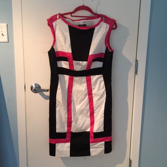 Alfani color block dress size 8 with stretch - Picture 2 of 7